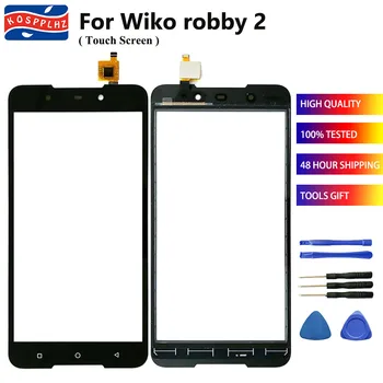 100% חדש Wiko רובי 2 Robby2 מסך מגע חיצוני פנל זכוכית החלפה ( לא LCD ) עבור Wiko רובי 2 לוח מגע העדשה
