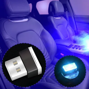 2pc Usb הרכב תאורת Led המכונית הפנים אורות דקורטיביים לרכב Usb Led אורות אביזרי רכב, שרות חלקי חילוף לרכב