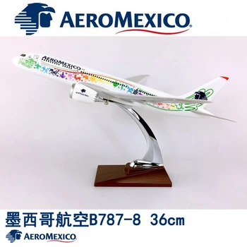 36CM 1:150 B787-800 מודל AEROMEXICO איירליינס כולל בסיס 787 סגסוגת מתכת כלי טיס מטוס אספנות להציג מודל
