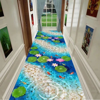 3D רצים פסטורלי מסדרון השטיחים במסדרון חיים קישוט חדר בבית מלון בלובי זמן שטיח מחצלת דלת כניסה, מדרגות, באזור השטיח