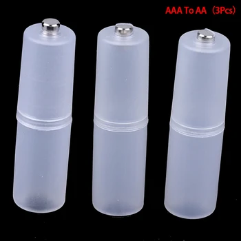 3pcs AAA ל AA/ AA ל-C/ AA D הסוללה משולב סוללת קופסת מתאם AAA AA מחזיק תיק להחליף ממיר
