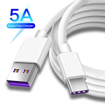 50Pcs כבל USB 5A טעינה מהירה חוט טלפון נייד כבל מיקרו USB עבור Xiaomi redmi Samsung Andriod USB Type C כבל נתונים כבל