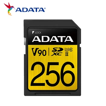 ADATA כרטיס SD 64GB 128GB 256GB פלאש כרטיס זיכרון SD כרטיס U3 4K 8K V90 Microsd כרטיסי SD למצלמה SD עד 290Mb/s