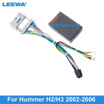 LEEWA 16pin רכב כבל חשמל חיווט הרתמה מתאם עבור האמר H2/H3 (02-06) התקנת יחידת הראש