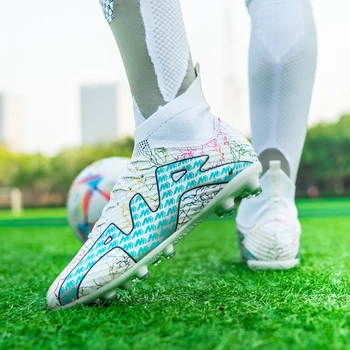 Mbappé עמיד כדורגל איכות נעלי נעלי כדורגל Ourdoor הסיטוניים Futsal אימון כדורגל נעלי ספורט TFAG יוניסקס Chuteira היתד