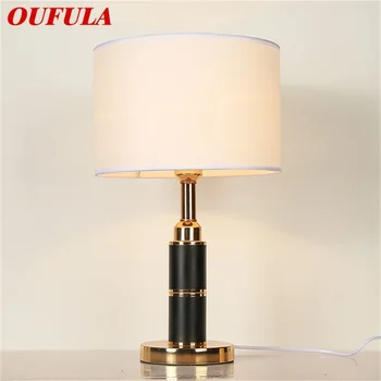 OUFULA מנורות שולחן פאר מודרני עיצוב LED שולחן אור דקורטיבי לבית ליד המיטה