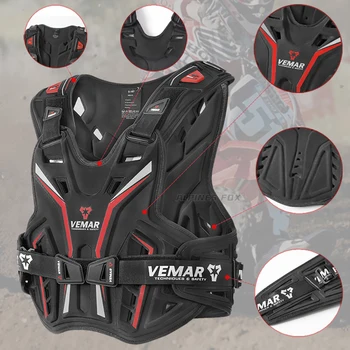 Vemar אופנוע שריון הגוף שומר יוניסקס 'קט Motobike מוטו ספורט הוסט החזה מגן Off-Road הז' קט ציוד מגן
