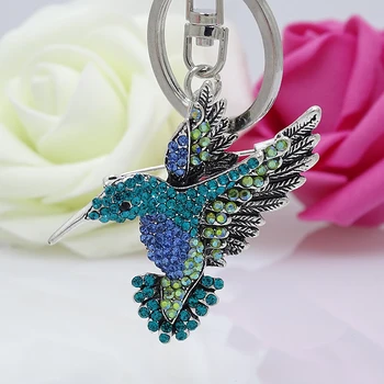 XDPQQ אופנה חיה מחזיק מפתחות ריינסטון צבע חמוד יונק מפתח טבעת בגדים קישוט תכשיטים זוג מתנה