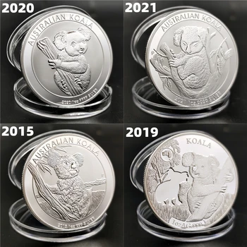 אוסטרליה 2021/ 2020/ 2015/ 2009 קואלה חיה כסף אליזבת מטבעות מזכרת מתנות זרוק משלוח