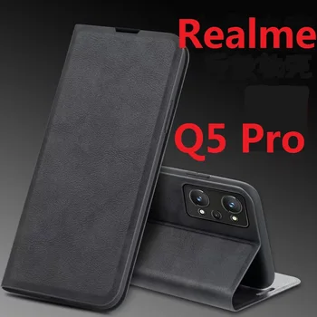ארנק עור Realme Q5 Pro מקרה מגנטי הספר לעמוד כרטיס REALME GT Neo2 GT2 כיסוי