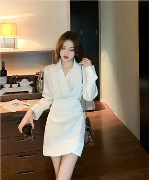 האביב ללבוש 2023 חדש קוריאני אופנה חולצה שמלת הפיה מסיבה סקסית שמלות יוקרה אלגנטית איכות גבוהה חמוד y2k הנשף Kawaii
