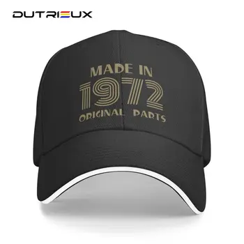 כובע בייסבול לגברים נשים מותאמות אישית שנעשו בשנת 1972 מהדורה מוגבלת מתכווננת יום הולדת 50 לאבא כובע ספורט