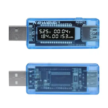 מיני הנוכחית מתח בודק קיבולת LCD USB תצוגה דיגיטלית כוח קיבולת סוללה גלאי המדידה מטען USB נורית מחוון