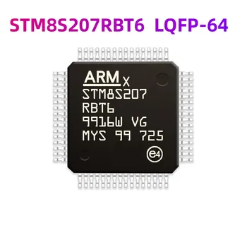 מקורי חדש STM8S207RBT6 תיקון LQFP-64 128KB זיכרון פלאש של 8 סיביות מיקרו MCU
