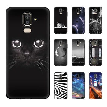 סיליקון מותאם אישית המקרים עבור Samsung Galaxy J8 חתולים חמודים הכלב המצויר בתמונה כיסוי עבור Samsung J8 J 8 2018 SM-J810G J810F J810Y J810M