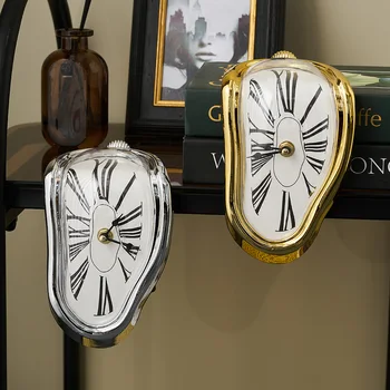 סלבדור דאלי נמס שעון נורדי בית עיצוב פנים קישוט הבית באביזרים קישוטים עבור חדרי פסלים & פסלונים.