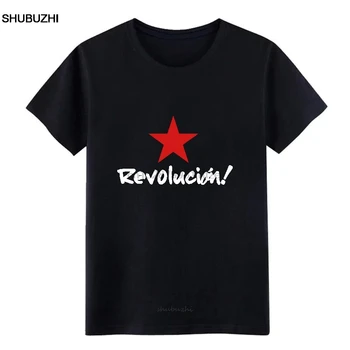 צ ' ה גווארה Revolucion המהפכה חולצה ליצור כותנה או צוואר הבציר מטורף הומור הקיץ חולצה מגניבה